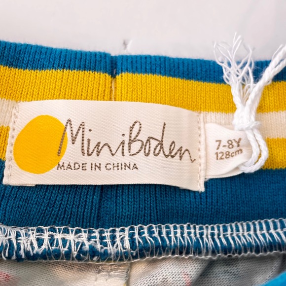 Mini Boden Girls Skort Skort Size 7 8 Y CottonFood Picnic Print Multi Color NWT - Picture 3 of 14